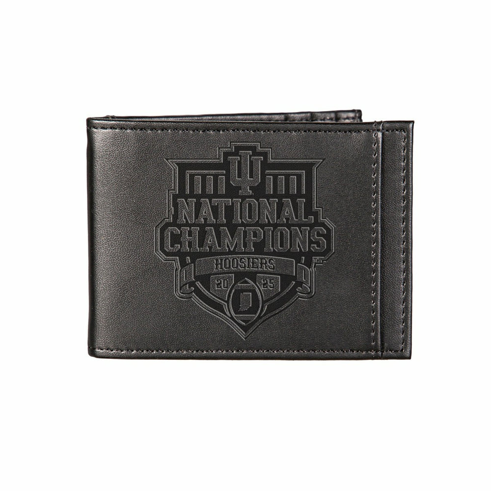 Indiana University, Div 1 Champs, Front Pocket Wallet, Black - Collegiate Home