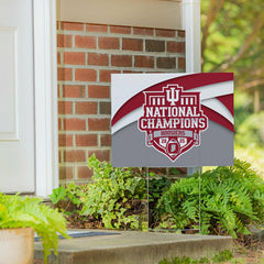 Indiana University, Div 1 Champs, Cororplast Yard Sign - Collegiate Home