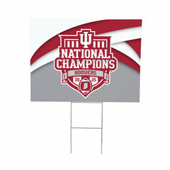 Indiana University, Div 1 Champs, Cororplast Yard Sign - Collegiate Home