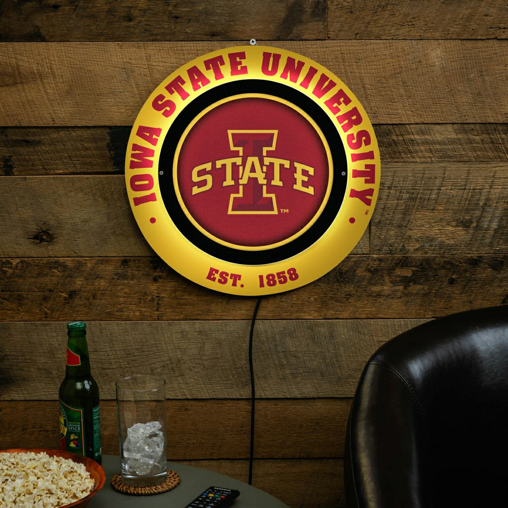Iowa State University, Metal Lite, Round - Collegiate