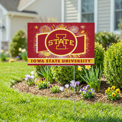 Iowa State University Yard Sign, Patriotic - Collegiate Home