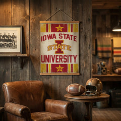 Iowa State University, Canvas Wall Tapestry, Medium, 36x24 - Collegiate Home