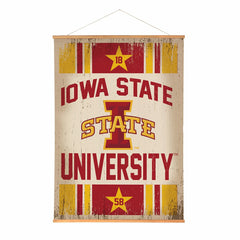 Iowa State University, Canvas Wall Tapestry, Large, 54x36 - Collegiate Home