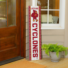 47" Double Sided Leaner, Iowa State University, Christmas - Collegiate Home