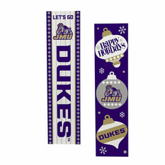 47" Double Sided Leaner, James Madison University, Christmas - Collegiate Home