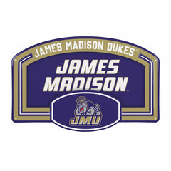 James Madison University USA Embossed Steel Wall Sign, 11" x 17" - Collegiate Home