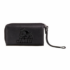 Wristlet Wallet, Black, James Madison University - Collegiate Home