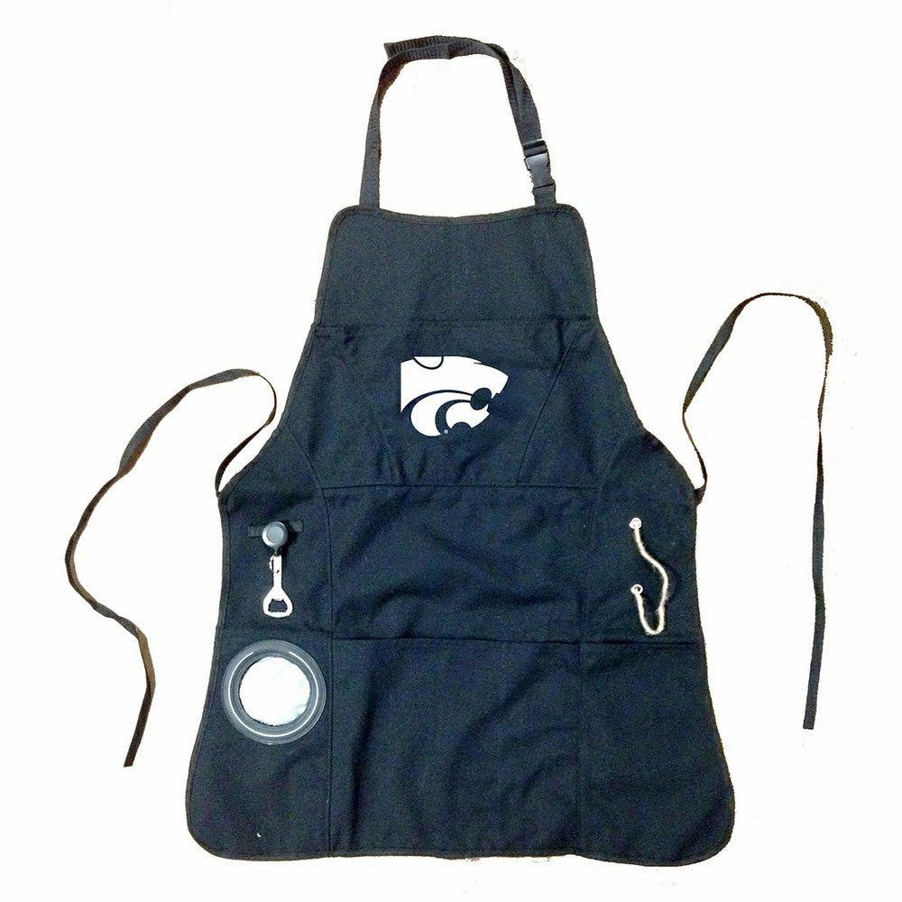 Grill Apron, Black, Kansas State University - Collegiate Home