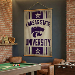 Kansas State University, Canvas Wall Tapestry, Large, 54x36 - Collegiate Home