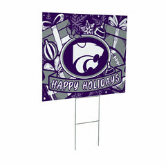 Kansas State University Yard Sign, Holiday - Collegiate Home
