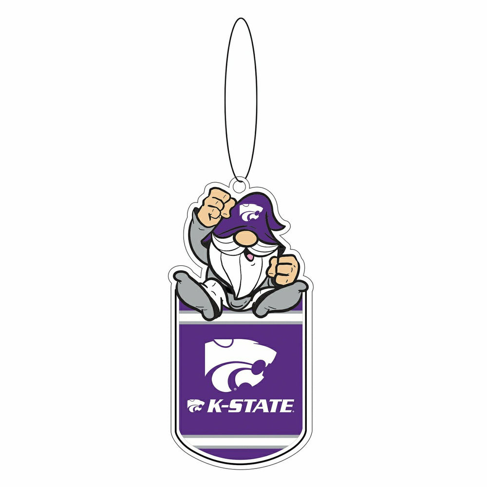 Kansas State University Gift Tag Ornament, Gnome Fan - Collegiate Home