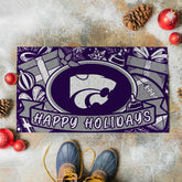 Kansas State University Holiday PVC Mat, 28"x16" - Collegiate