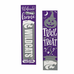 Kansas State University 47" Double Sided Leaner, Halloween - Collegiate Home