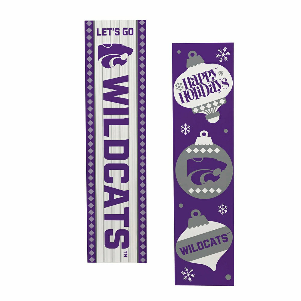 Kansas State University 47" Double Sided Leaner, Christmas - Collegiate Home