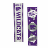Kansas State University 47" Double Sided Leaner, Christmas - Collegiate Home