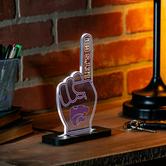 Kansas State University College Foam Finger Desklite LED Decor - Collegiate Home