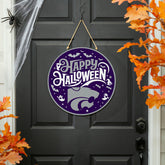 Kansas State University Halloween Round Door Décor with Hanging Rope, - Collegiate Home