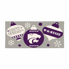 Kansas State University,University of Kansas Holiday Flocked Coir Sass - Collegiate