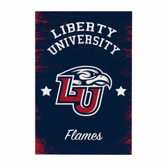 Liberty University Wood Wall Sign, 16x24 - Collegiate Home