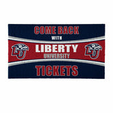 28" x 16" PVC Trapper Mat, Come Back with Tickets, Liberty University - Collegiate