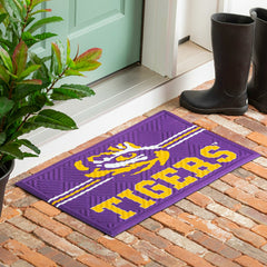 Embossed Mat, Cross Hatch, Louisiana State University - Collegiate
