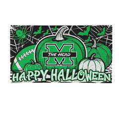 Marshall University Halloween PVC Mat, 28"x16" - Collegiate