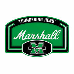 Marshall University USA Embossed Steel Wall Sign, 11" x 17" - Collegiate Home