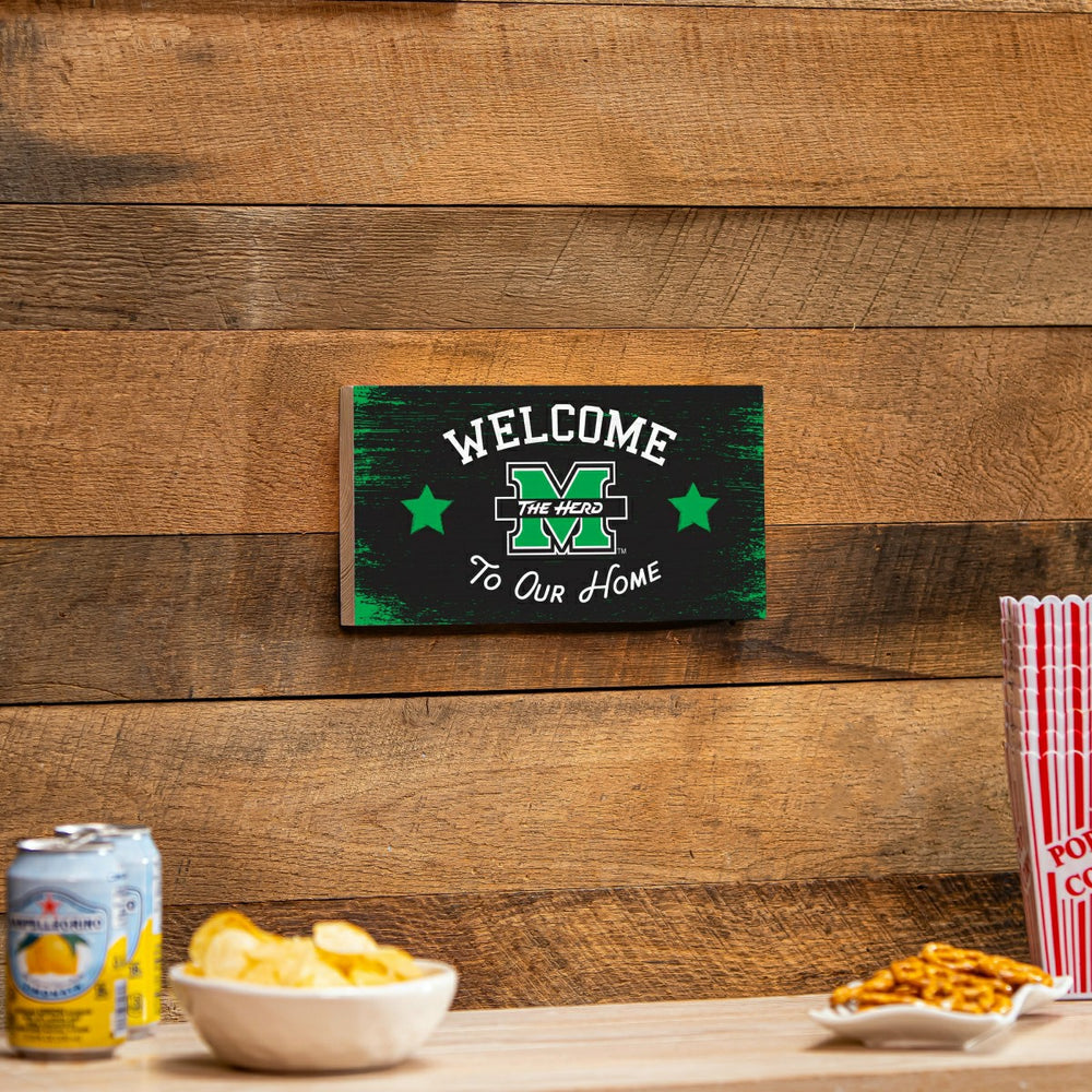 Marshall University Wood Wall Sign, 6x11 - Collegiate Home