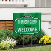 Marshall University Coroplast Yard Sign, "Fans Welcome" - Collegiate Home