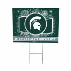Michigan State University Yard Sign, Patriotic - Collegiate Home
