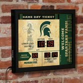 Scoreboard Wall Clock, Michigan State - Collegiate Home