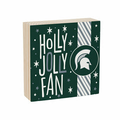 Michigan State University Block, Holiday, 6x6 - Collegiate Home