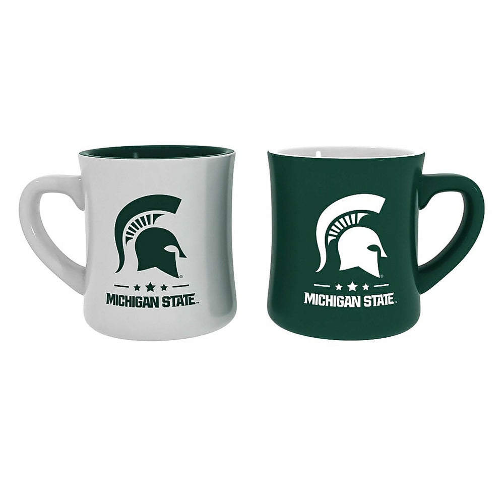 Michigan State University 10oz Ceramic Cup Set, 2pc - Collegiate Home