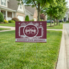 Mississippi State University Coroplast Yard Sign, Patriotic - Collegiate Home
