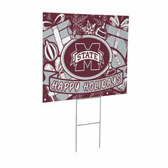 Mississippi State University Yard Sign, Holiday - Collegiate Home