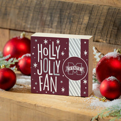 Mississippi State University Block, Holiday, 6x6 - Collegiate Home
