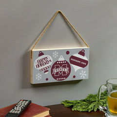 Mississippi State University Holiday Wood Wall Sign, 6x11 - Collegiate Home