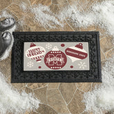 Mississippi State University Holiday Flocked Coir Sassafras Switch Mat - Collegiate