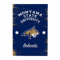 Montana State University Wood Wall Sign, 16x24 - Collegiate Home