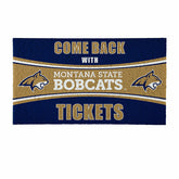 28" x 16" PVC Trapper Mat, Come Back with Tickets, Montana State Unive - Collegiate