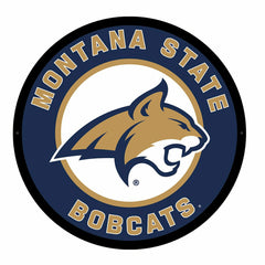 LED Wall Decor, Round, Montana State University - Collegiate Home