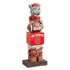 North Carolina State Wolfpack Tiki Team Totem Garden Statue - Collegiate Home