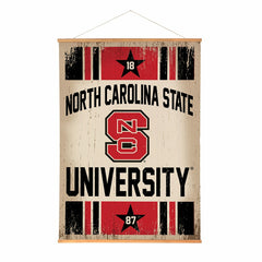 North Carolina State University, Canvas Wall Tapestry, Large, 54x36 - Collegiate Home