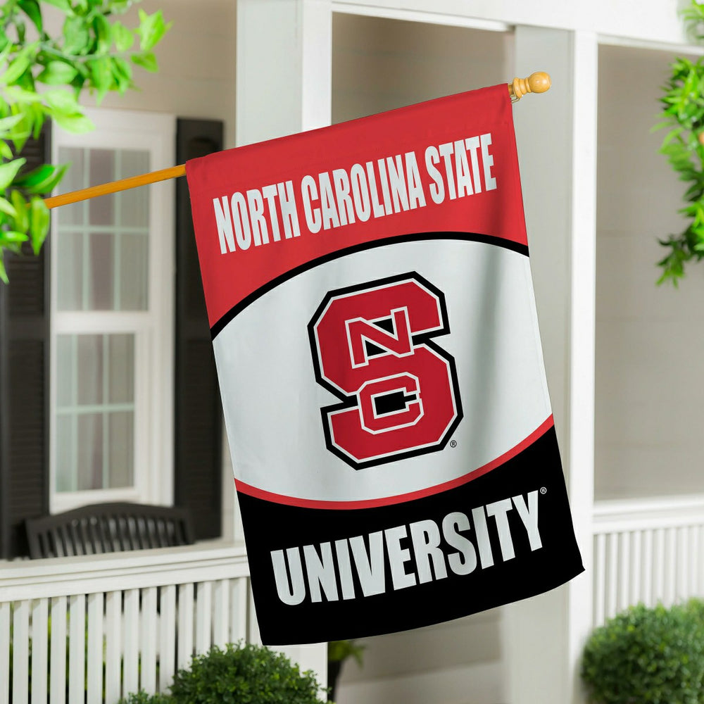 North Carolina State University Suede Flag, House - Collegiate Home