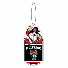 North Carolina State University Gift Tag Ornament, Gnome Fan - Collegiate Home