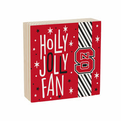 North Carolina State University Block, Holiday, 6x6 - Collegiate Home