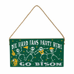 North Dakota State University Halloween Wood Wall Sign, 6x11 - Collegiate Home