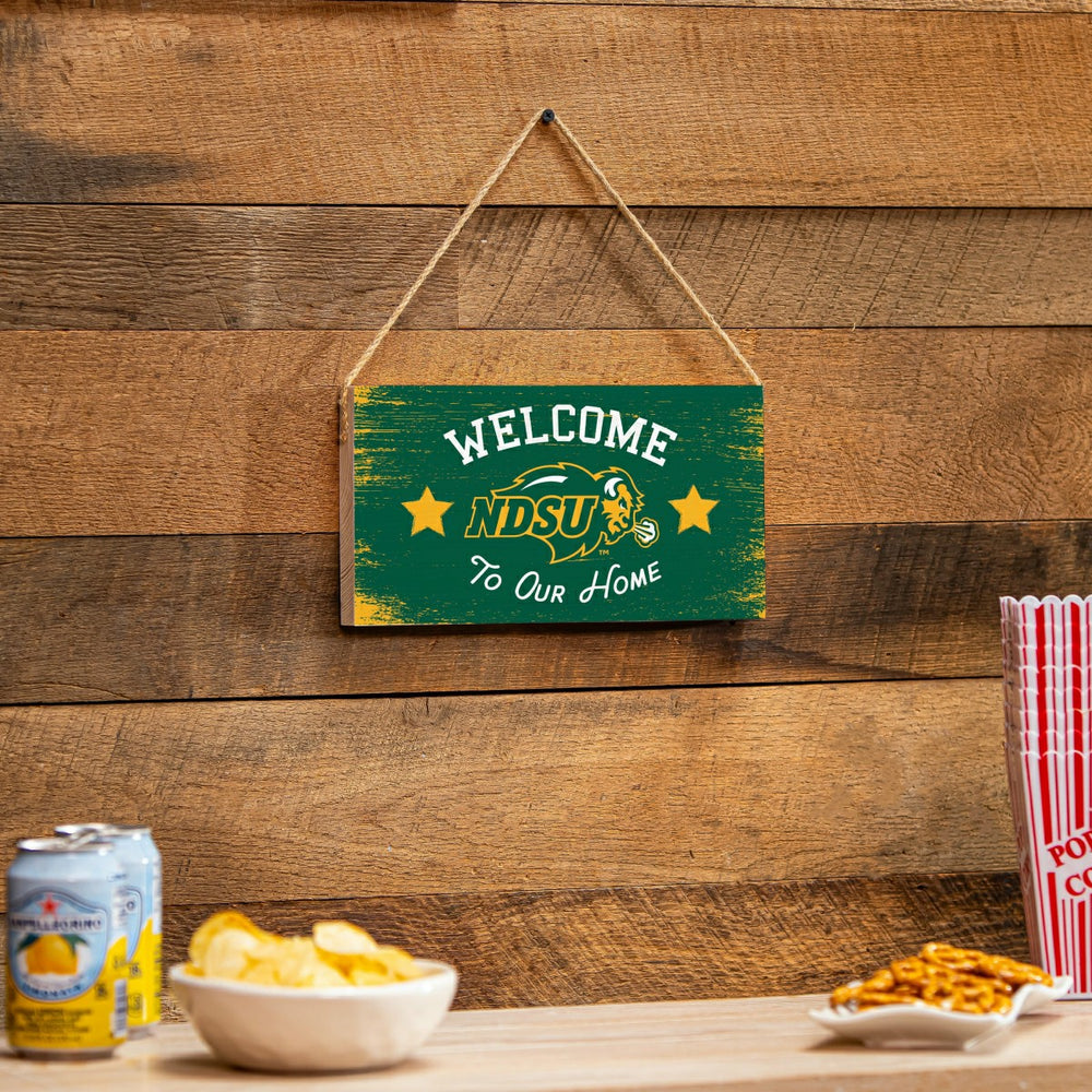 North Dakota State University Wood Wall Sign, 6x11 - Collegiate Home