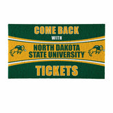 28" x 16" PVC Trapper Mat, Come Back with Tickets, North Dakota State - Collegiate
