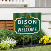 North Dakota State University Coroplast Yard Sign, "Fans Welcome" - Collegiate Home